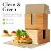 image1500Pack Brown Napkins  Bulk Unbleached Natural ampamp Rustic Kraft Paper Napkins  EcoConscious Disposable Kitchen Tissue Supplies for Home Parties Restaurant BBQ  12x12 Unfolded750 count