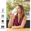 image16 Oz Disposable Foam Cups 50 Pack White Foam Insulates Hot ampamp Cold Beverages Made in the USA ToGo Cups  for Coffee Tea Hot Cocoa Soup Broth Smoothie Soda Juice50 Count Pack of 1