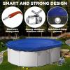 image18 Ft Round Premium HeavyDuty Winter Pool Cover  Royal Blue Extra Thick and Durable TearProof UVResistant Reinforced Edges Easy Install AllSeason Protection for Above Ground PoolsOval