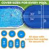 image18 Ft Round Premium HeavyDuty Winter Pool Cover  Royal Blue Extra Thick and Durable TearProof UVResistant Reinforced Edges Easy Install AllSeason Protection for Above Ground PoolsOval