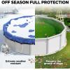 image18 Ft Round Premium HeavyDuty Winter Pool Cover  Royal Blue Extra Thick and Durable TearProof UVResistant Reinforced Edges Easy Install AllSeason Protection for Above Ground PoolsOval