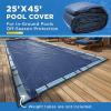 image20Ft x 40Ft Pool Cover for Inground Pools  Rectangle Winter Cover Inground Extra Thick Material and Durable Design Cold and UVResistance Easy Installation Navy Blue25 x 45 Feet