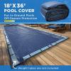 image20Ft x 40Ft Pool Cover for Inground Pools  Rectangle Winter Cover Inground Extra Thick Material and Durable Design Cold and UVResistance Easy Installation Navy Blue18 x 36 Feet
