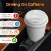 image500Pack Coffee Cup Lids  Disposable Coffee Lids for 8 10 12 16 20 ampamp 24 oz Paper Cups Dome for ToGo Beverages Expresso Tea Hot Chocolate  White