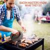 imageBacon Master Cast Iron Bacon Press  85Inch Round Cast Iron Grill Press Burger Press Smasher for Burgers and Sandwiches Wood Handle 3 lbs