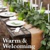 imageBurlap Table Runners 12 x 108 Inch  10 Pack Outdoor Jute Table Runners for Rustic Farmhouse Decor Thanksgiving Fall Natural Color Edge