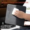imageCast Iron Bacon Press 7quot Round ampamp Rectangle 8quotx4quot Cast Iron Grill Press  Meat Press for Bacon Steak Burgers and Sandwiches  NonStick Griddle Press with CoolTouch Wood HandleBlack Beef Master