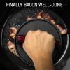 imageCast Iron Bacon Press 7quot Round ampamp Rectangle 8quotx4quot Cast Iron Grill Press  Meat Press for Bacon Steak Burgers and Sandwiches  NonStick Griddle Press with CoolTouch Wood HandleBlack Set