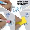 imageDesktop Dry Erase Board  Glass Erase Board  Black Desk Computer Buddy  Home Office ampamp Studying Essentials  Phone ampamp Tablet Slot Storage Compartment  Includes 4 Markers 1 EraserWhite