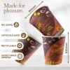 imageDisposable Coffee Cups with Lids 10 oz 50 Pack  To Go Paper Coffee Cups for Hot ampamp Cold Beverages Coffee Tea Hot Chocolate Water Juice  Eco Friendly Cups10oz Design  With Lids