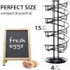 imageEgg Holder Countertop Egg Baskets For Fresh Eggs Egg Dispenser Fresh Egg Holder Countertop  3 Dozen Eggs  NonSlip Base Countertop Egg Holder for Fresh Eggs