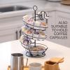 imageFresh Egg Holder Countertop Egg Skelter Spiral Egg Holder with Storage Basket Chicken Egg Holder Large Capacity Egg Storage for Kitchen Holds Up to 3 Dozen Eggs
