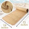 imageNatural Burlap Table Runners  14 Inch x 30 Foot Burlap Roll for Dining Room Table Mantel and Outdoors  Rustic Farmhouse Jute Table Runner Dcor for Parties Weddings and HolidaysNatural Burlap