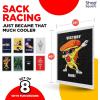 imagePotato Sack Race Bags  Yard Games  Durable Interwoven Plastic  Fun Meme Designs  Family Games For Kids And Adults  Party Supplies  Easter BBQ Picnic Holiday  Set Of 8  23 x 40