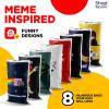 imagePotato Sack Race Bags  Yard Games  Durable Interwoven Plastic  Fun Meme Designs  Family Games For Kids And Adults  Party Supplies  Easter BBQ Picnic Holiday  Set Of 8  23 x 40