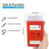 imageSharps Containers for Home Use Sharps Disposal Needle Disposal Biohazard Containers Small  1 Quart  3 Pack