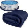 imageShop Square 12Foot Pool Liner Pad for Above Ground Pools  Under Pool Padding Above Ground Pool Pad Puncture Protection Extend Liner Life Durable Geotextile MaterialRound