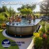 imageShop Square 12Foot Pool Liner Pad for Above Ground Pools  Under Pool Padding Above Ground Pool Pad Puncture Protection Extend Liner Life Durable Geotextile MaterialOval