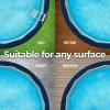 imageShop Square 12Foot Pool Liner Pad for Above Ground Pools  Under Pool Padding Above Ground Pool Pad Puncture Protection Extend Liner Life Durable Geotextile MaterialOval