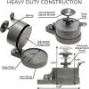 imageShop Square Burger Press Patty Maker  Adjustable Thickness 14 lb to 34 lb with Ejector  NonStick for Burgers Crab Cakes ampamp Sausage  Includes Patty Paper