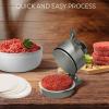 imageShop Square Burger Press Patty Maker  Adjustable Thickness 14 lb to 34 lb with Ejector  NonStick for Burgers Crab Cakes ampamp Sausage  Includes Patty Paper