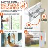 imageSliding Glass Door Lock for Home Safety  10 Pack Sliding Patio Door Locks Child Safety Slide Window Stopper Extra Strong Adhesive10 Pack