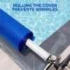 imageSolar Pool Cover for Inground and Above Ground Pools  14 x 28 Rectangle 12 Mil Solar Blanket for Inground Pool BlueBlue