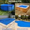imageSolar Pool Cover for Inground and Above Ground Pools  14 x 28 Rectangle 12 Mil Solar Blanket for Inground Pool BlueBlue