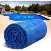 imageSolar Pool Cover for Inground and Above Ground Pools  14 x 28 Rectangle 12 Mil Solar Blanket for Inground Pool BlueBlue