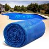 imageSolar Pool Cover for Inground and Above Ground Pools  14 x 28 Rectangle 12 Mil Solar Blanket for Inground Pool BlueBlue