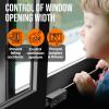 imageWindow Locks 4 Pack for Horizontal and Vertical Sliding Windows  Child Proof Security Stoppers Safety Locks for Home and Patio BlackSliding Window Lock  Black