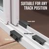 imageWindow Locks 4 Pack for Horizontal and Vertical Sliding Windows  Child Proof Security Stoppers Safety Locks for Home and Patio BlackSliding Window Lock  Black