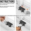 imageWindow Locks 4 Pack for Horizontal and Vertical Sliding Windows  Child Proof Security Stoppers Safety Locks for Home and Patio BlackSliding Window Lock  Black