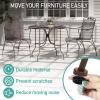 imageWrought Iron Patio Furniture Feet Caps 24 Pack Black  15quot Round Patio Furniture Feet Protectors Outdoor Chair Glides Outdoor Sliders for Chairs ampamp Tables24