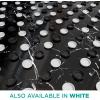 imageWrought Iron Patio Furniture Feet Caps 24 Pack White  15quot Round Plastic Outdoor Chair Leg Caps Patio Furniture Replacement FeetBlack