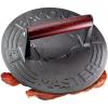 imageBacon Master Cast Iron Bacon Press  85Inch Round Cast Iron Grill Press Burger Press Smasher for Burgers and Sandwiches Wood Handle 3 lbs