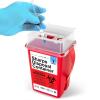 imageSharps Containers for Home Use Needle Disposal Sharps Disposal Small Biohazard Containers  1 Quart