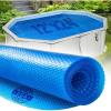 imageShop Square 12 x 24 Oval Solar Cover for Inground and Above Ground Pool 8 Mil  Premium Heavy Duty Solar Blanket for Above Ground Pool Blue  Made in USA