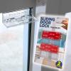 imageSliding Door Lock for Home Safety  2 Pack Sliding Window Locks Sliding Glass Door Lock Extra Strong Adhesive Sliding Door Child Safety Lock Sliding Patio Door Lock and Window Security