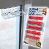 imageSliding Glass Door Lock for Home Safety  10 Pack Sliding Patio Door Locks Child Safety Slide Window Stopper Extra Strong Adhesive10 Pack