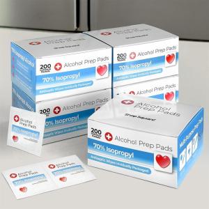 imageAlcohol Wipes individually Wrapped  300 Pack Isopropyl Alcohol Wipes Alcohol Prep Pads Great for Home Medical and First Aid Kits Individually Wrapped Swabs1000 Count
