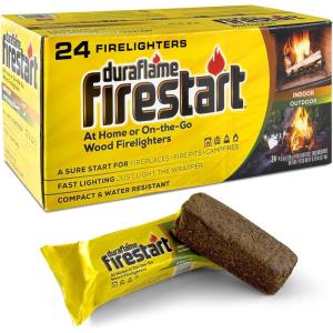 imageDuraflame Fire Starter for Indoor and Outdoor Use  Quick Ignition Logs for BBQ Fireplace Fire Pit and Campfires 24 Pack24 Pack