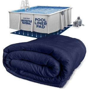 imageShop Square 12Foot Pool Liner Pad for Above Ground Pools  Under Pool Padding Above Ground Pool Pad Puncture Protection Extend Liner Life Durable Geotextile MaterialRectangle
