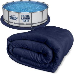 imageShop Square 12Foot Pool Liner Pad for Above Ground Pools  Under Pool Padding Above Ground Pool Pad Puncture Protection Extend Liner Life Durable Geotextile MaterialRound