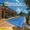 image25Ft x 45Ft Pool Cover for Inground Pools  Premium Winter Pool Cover for Inground Pools Extra Thick Material and Durable Design Cold and UVResistance Easy Installation Royal Blue25 x 45 Feet