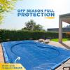 image25Ft x 45Ft Pool Cover for Inground Pools  Premium Winter Pool Cover for Inground Pools Extra Thick Material and Durable Design Cold and UVResistance Easy Installation Royal Blue25 x 45 Feet
