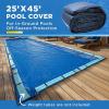 image25Ft x 45Ft Pool Cover for Inground Pools  Premium Winter Pool Cover for Inground Pools Extra Thick Material and Durable Design Cold and UVResistance Easy Installation Royal Blue25 x 45 Feet
