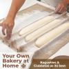 imageProfessional Bakers Couche Extra Large 35quot x 26quot Premium Proofing Cloth 100 Natural Flax Linen  with Bonus Storage Bag