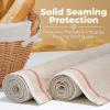 imageProfessional Bakers Couche Extra Large 35quot x 26quot Premium Proofing Cloth 100 Natural Flax Linen  with Bonus Storage Bag
