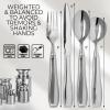 imageWeighted Utensils for Hand Tremors and Parkinsons Patients  4 Piece Set Weighted Silverware for Elderly Arthritis Weak Hand Grip  Convenient Travel Bag Stainless Steel 7 Oz4 Piece Set